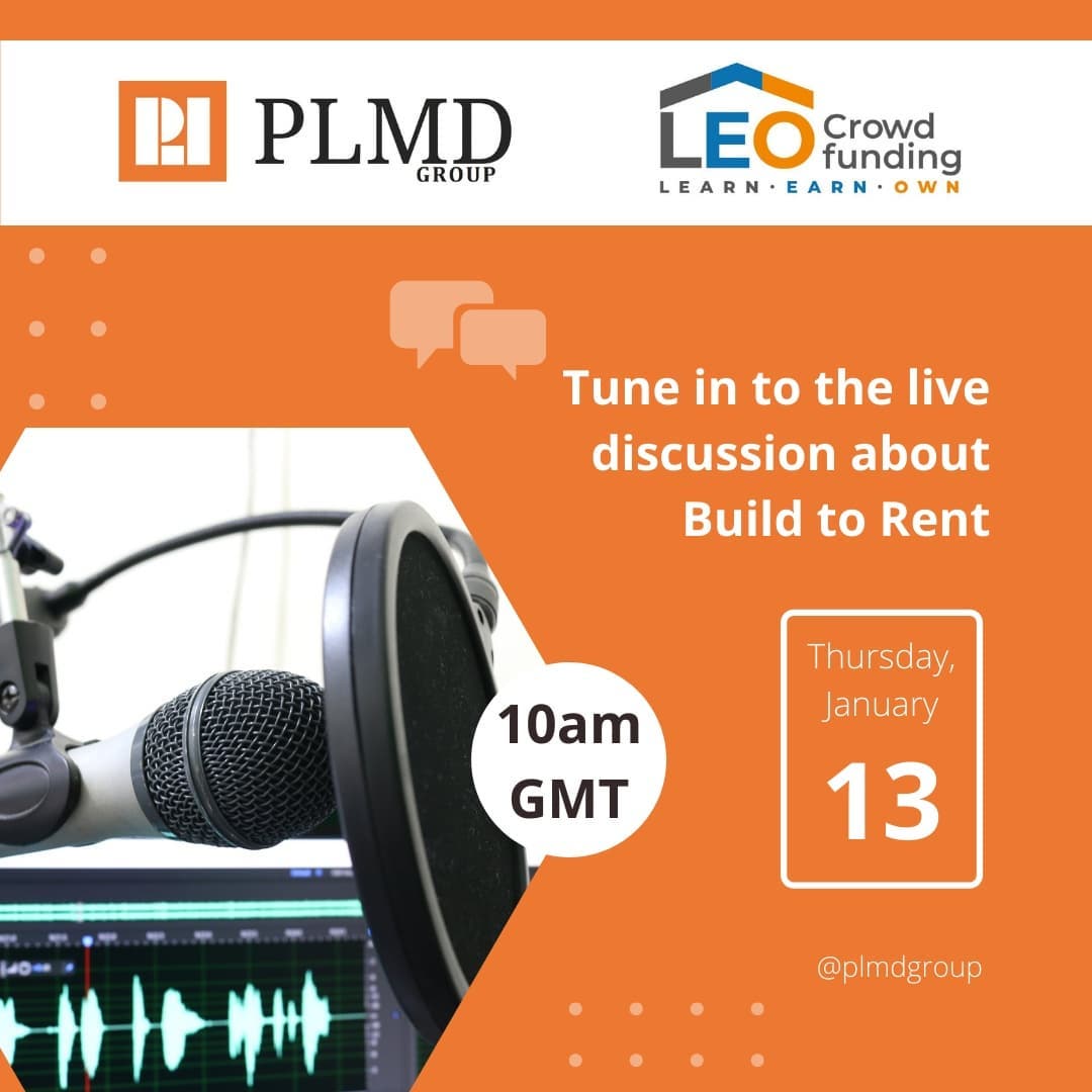 PLMD Group’s Managing Director Ajay Kapur will be a guest speaker on @leocrowdfunding live broadcast discussion tomorrow 13th January at 10am GMT 🎙️ 

With 20+ years’ experience in property development, Ajay will share his knowledge and insight about Build to Rent 🏡 

Tune in to the live discussion here 👉 https://us02web.zoom.us/webinar/register/7916419172243/WN_akhBoGr1S9Gh5uO7lNOMDA 

#BuildToRent #Crowdfunding #PropertyInvestment