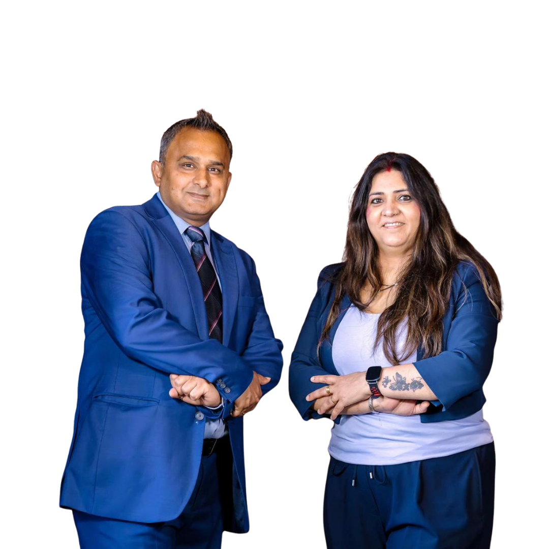 Vijay Vashistha and Puja Mehra